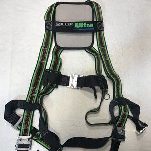 MILLER ULTRA  Full Body Harness, 400 lb, Green - L/XL
